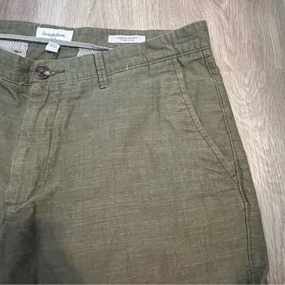 Men's Goodfellow & Co Olive Green 3" Linden Short - Picture 4 of 9